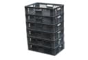 Logiplast Stapelbox Bäckerkiste Grau HDPE Bild 2