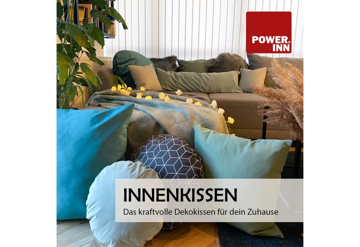 POWER INN Innenkissen Baumwolle Rund 30 cm - Bild 3