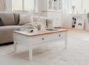 Furn.Design Couchtisch Vestland Weiß Eiche Artisan 2 Schubladen Bild 3