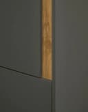 Furn.Design Aktenschrank Center Grau Wotan Eiche 2-türig 4 Ordnerhöhen Bild 3
