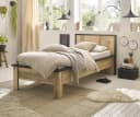 Furn.Design Einzelbett Stove Used Wood Dekor Anthrazit Bild 1