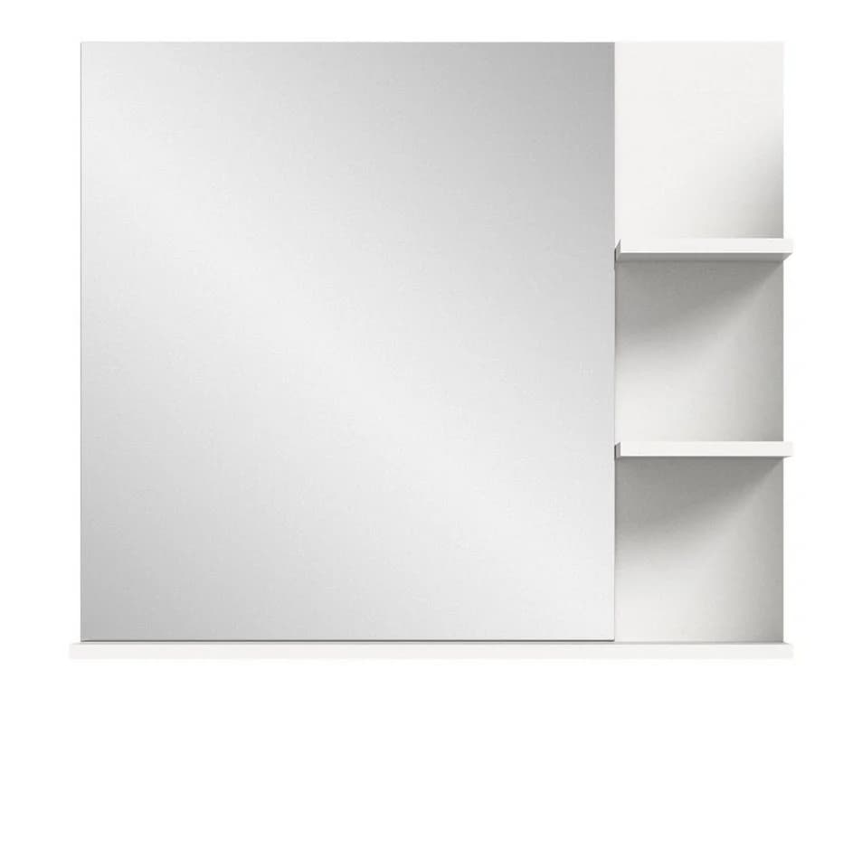 Inn.Furn Wandspiegel Sopela Badspiegel Weiß 80 x 70 cm mit Regal - Bild 5