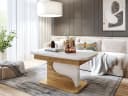 designimpex Couchtisch DA-111 weiß höhenverstellbar ausziehbar Bild 1