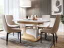 designimpex Couchtisch DA-111 weiß höhenverstellbar ausziehbar Bild 3