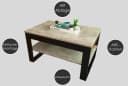 designimpex Couchtisch Design DA-222 Tisch Wohnzimmertisch Bild 4
