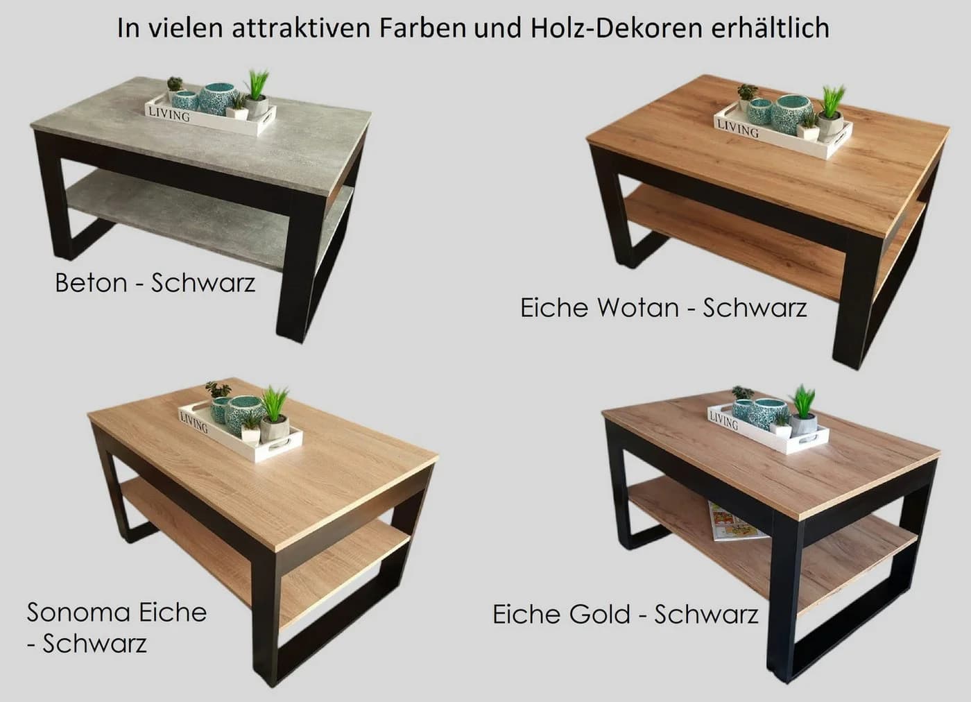 designimpex Couchtisch Design DA-222 Tisch Wohnzimmertisch - Bild 5