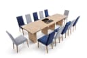 designimpex Esstisch Design WM-999 Eiche Riviera ausziehbar 140 - 300 cm Bild 4