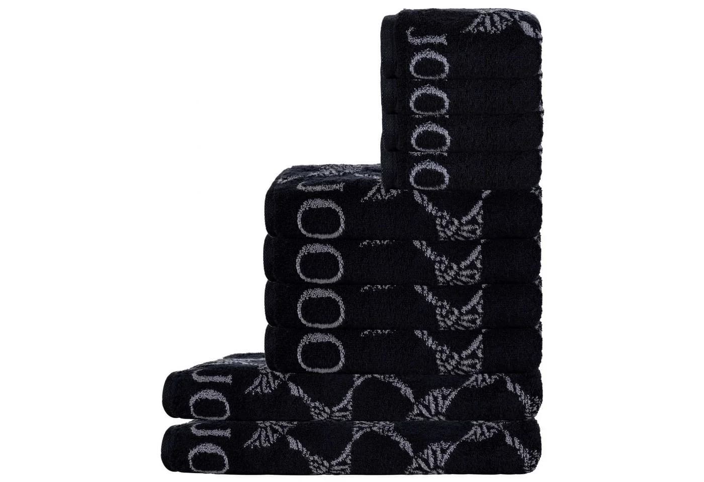 JOOP! Handtuch 10er Pack Schwarz Baumwolle - Bild 2