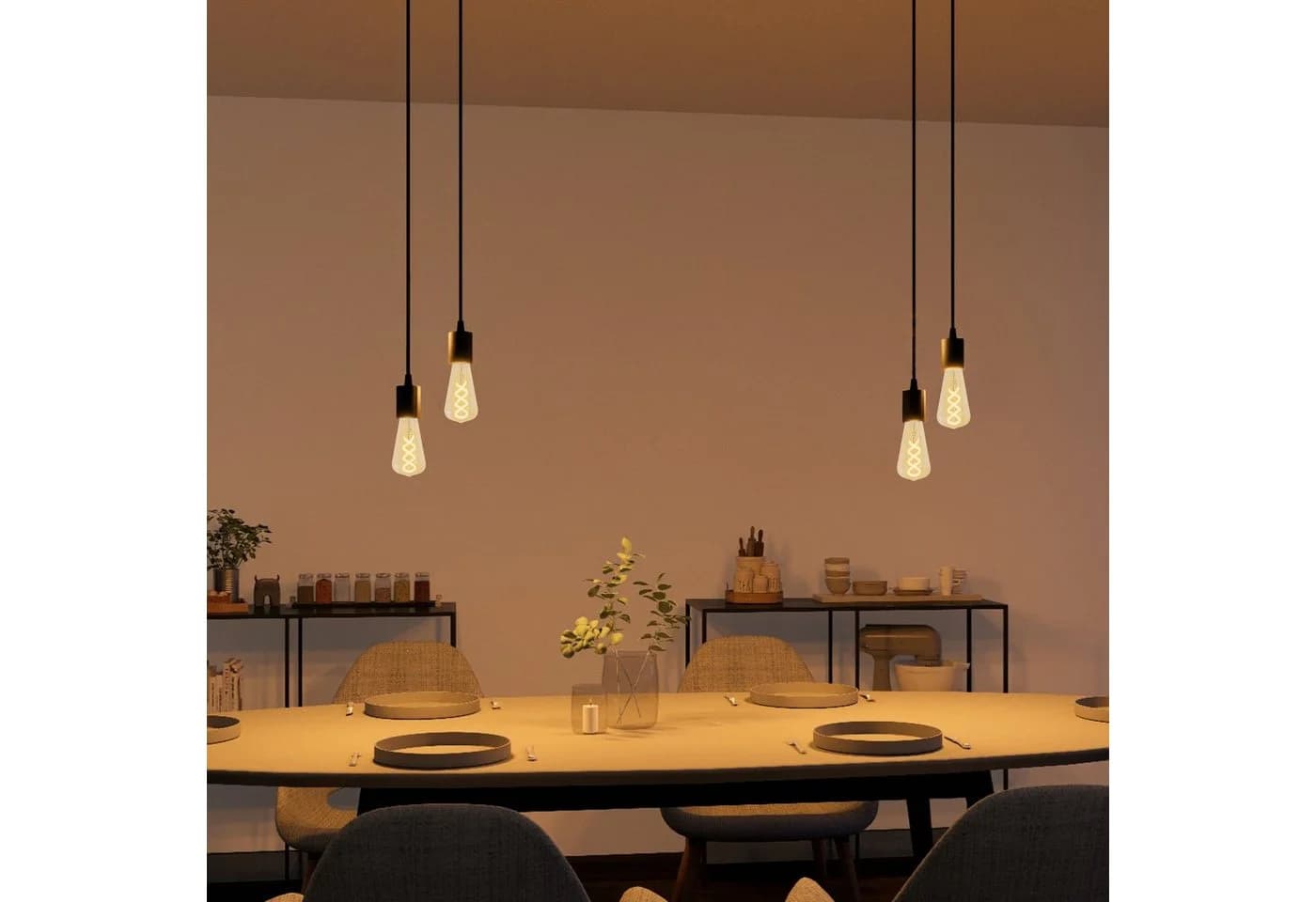 SSC-LUXon PARU Pendelleuchte 2-flammig Schwarz Retro Industrial - Bild 4