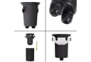 SSC-LUXon LED Gartenstrahler JUAVI Bodeneinbauleuchte IP67 schwarz rund Bild 1