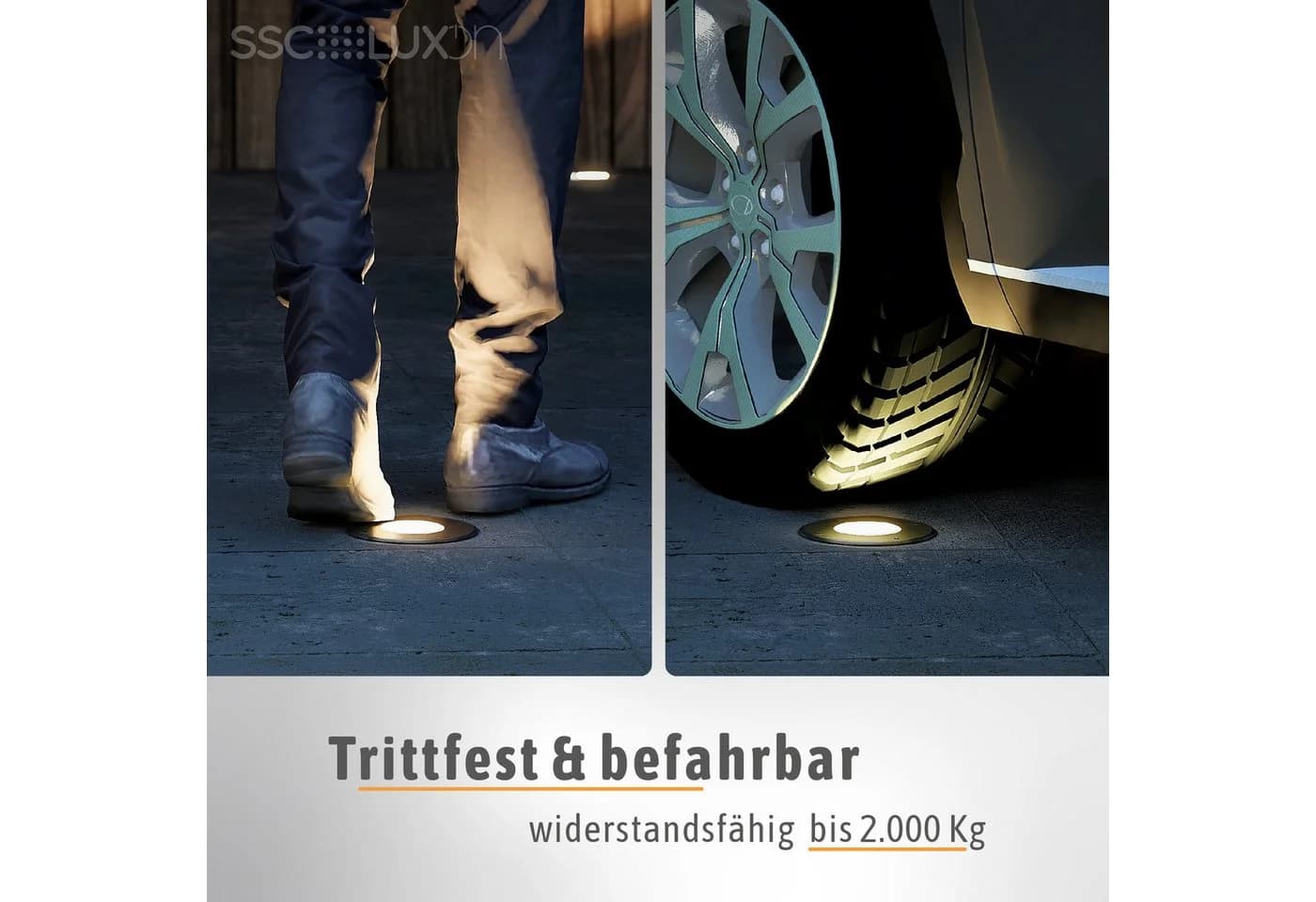 SSC-LUXon LED Gartenstrahler JUAVI Bodeneinbauleuchte IP67 schwarz rund - Bild 4
