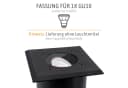 SSC-LUXon LED Gartenstrahler Bodeneinbaustrahler Schwarz Bild 1