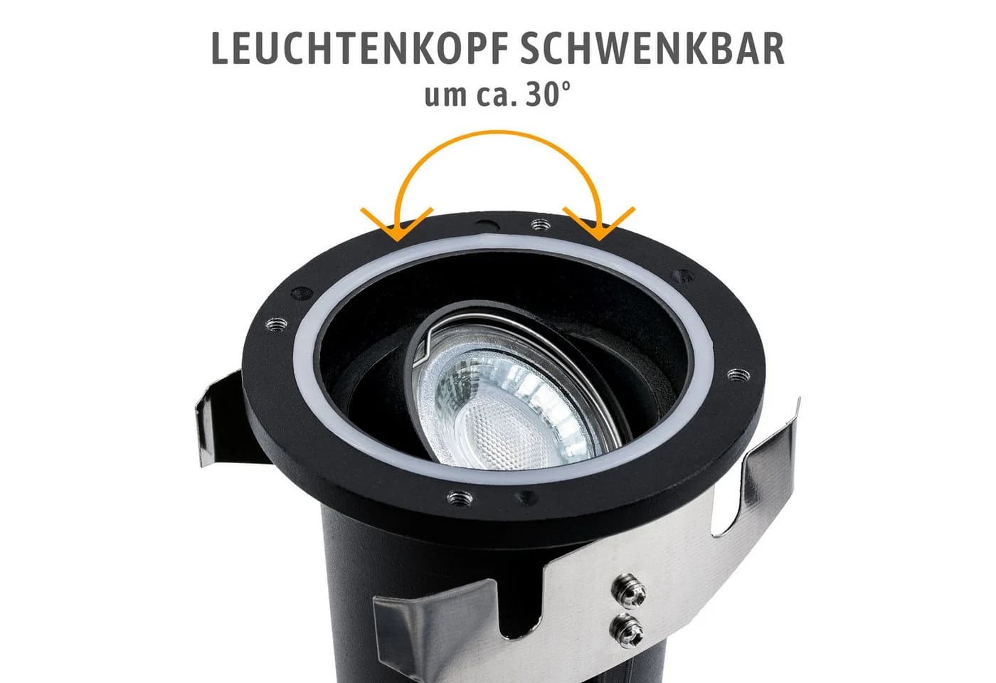 SSC-LUXon LED Gartenstrahler Bodeneinbaustrahler Schwarz - Bild 5