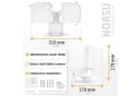 SSC-LUXon LED Außen-Wandleuchte NORSU mit Bewegungsmelder IP65 Neutralweiß Bild 5