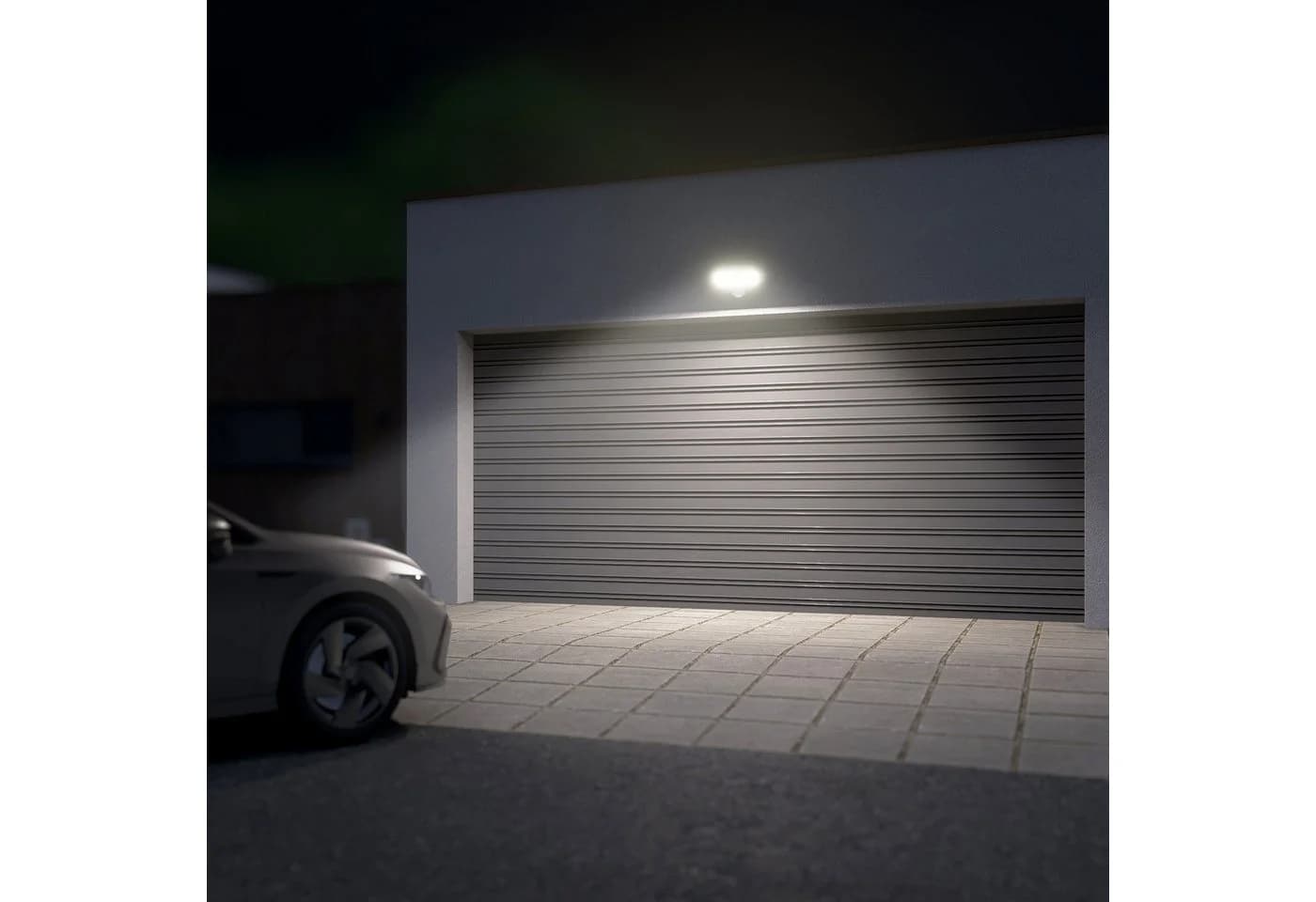SSC-LUXon ETHIR LED Außenwandleuchte mit Bewegungsmelder Schwarz IP54 - Bild 4