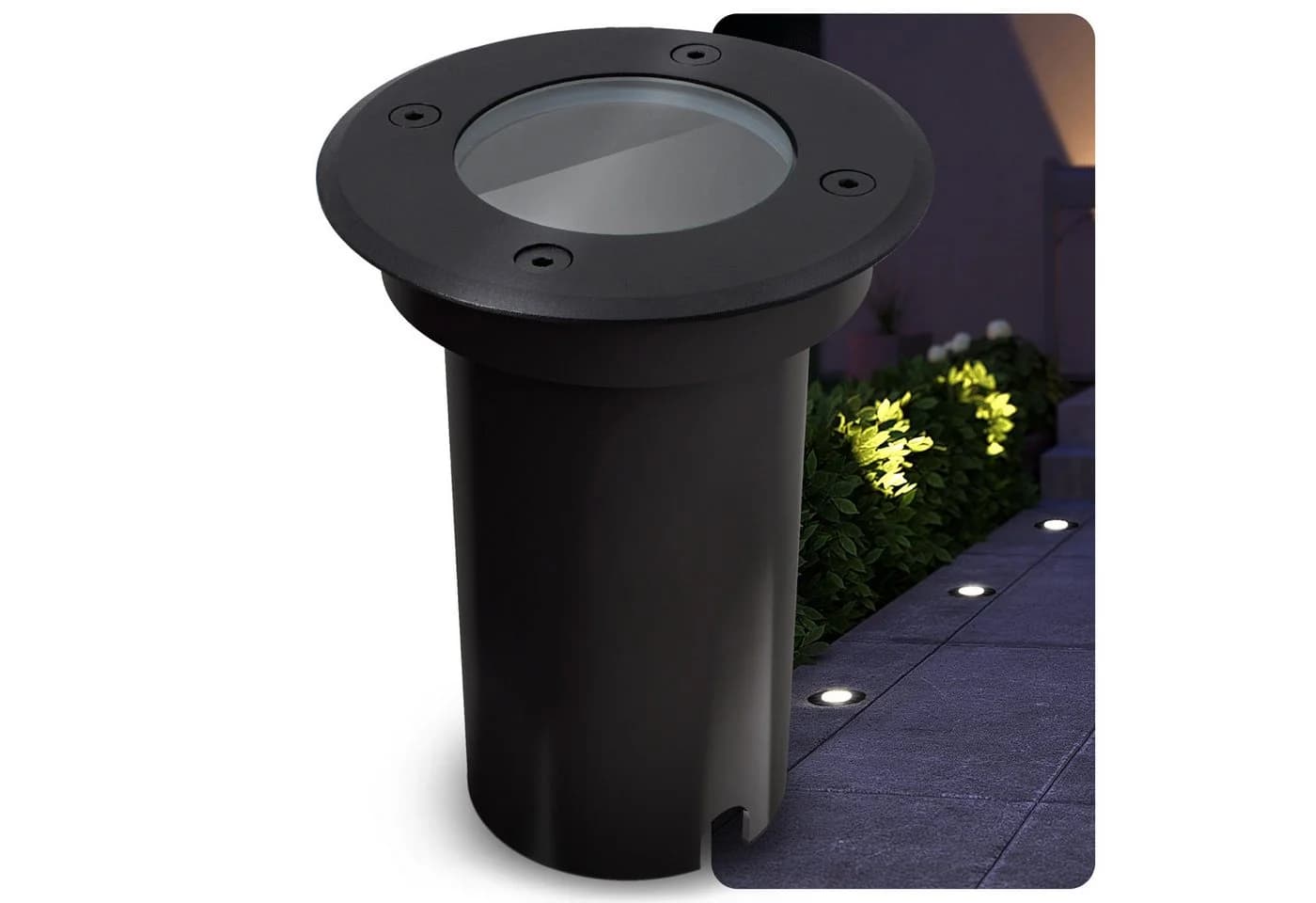 SSC-LUXon LED Gartenstrahler KALPA Bodeneinbauleuchte rund schwarz - Bild 2