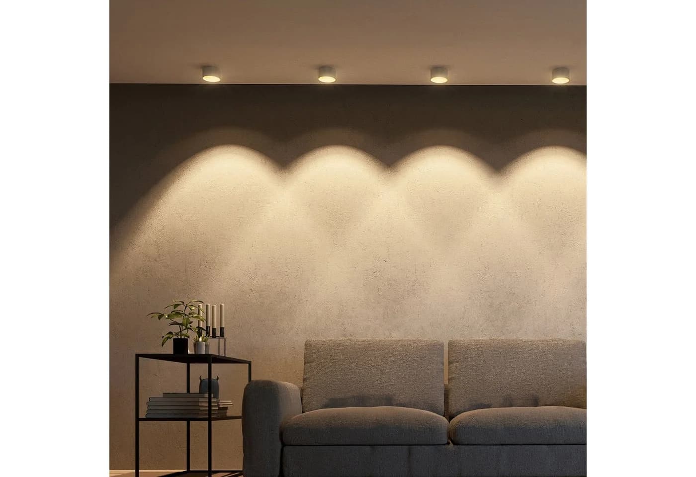 SSC-LUXon BAHIO LED Aufbauspot weiß gold dimmbar 3CCT