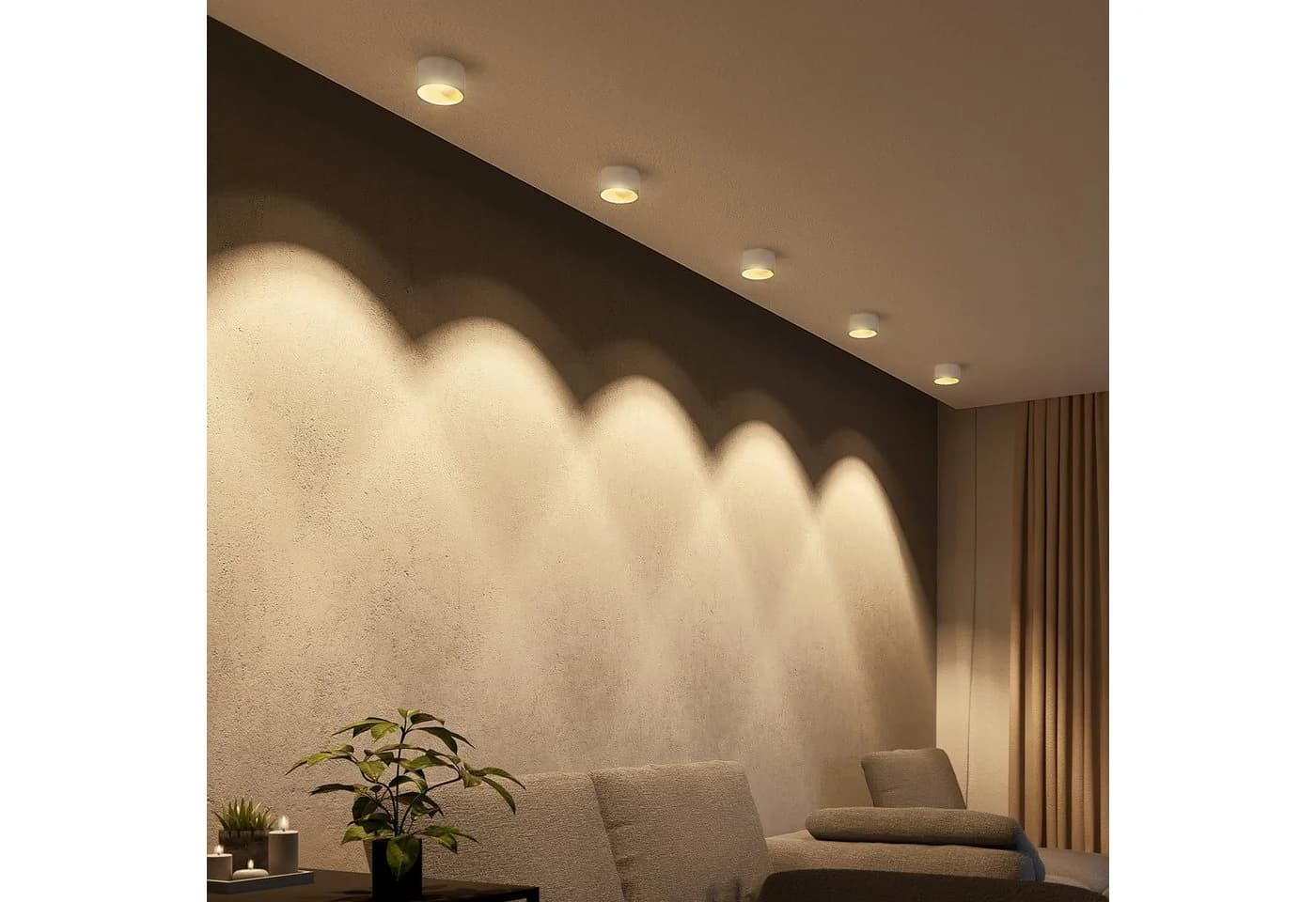 SSC-LUXon BAHIO LED Aufbauspot weiß gold dimmbar 3CCT - Bild 4