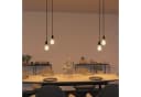 SSC-LUXon LED-Hängeleuchte PARU 2-flammig Schwarz rund LED Glühbirnen E27 warmweiß Bild 5