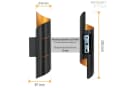 SSC-LUXon LED Wandleuchte VYRA LINE Schwarz Dimmbar Up & Down Bild 5