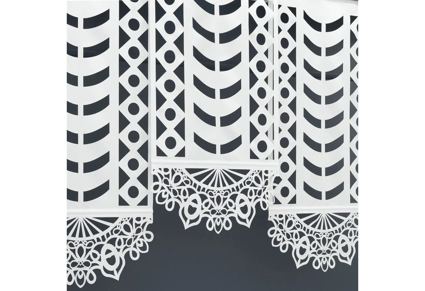 Gardinen by Justyna Schiebegardine 3er Paneel Set Transparent Polyester - Bild 4