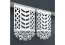 Gardinen by Justyna Schiebegardine 2er Set Transparent Polyester Laser Bild 1
