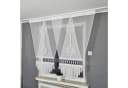 Gardinen by Justyna Scheibengardine 2er V Panel Set mit Gipüre, Kräuselband, transparent, Voile, Schiebegardinen, Fertiggardine, Paneele, Modern, Fensterdeko Bild 3