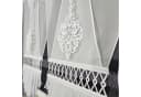 Gardinen by Justyna Scheibengardine 2er V Panel Set mit Gipüre, Kräuselband, transparent, Voile, Schiebegardinen, Fertiggardine, Paneele, Modern, Fensterdeko Bild 5
