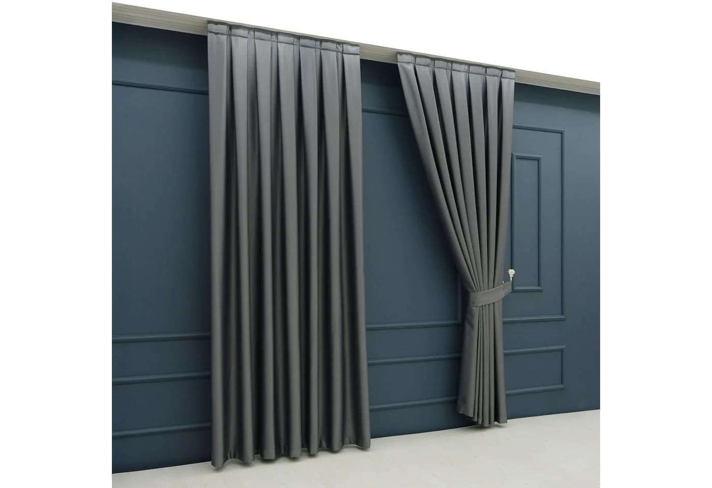 Gardinen by Justyna Vorhang 2er Seiten Schal Set Blackout, Verdunkelnd, Polyester