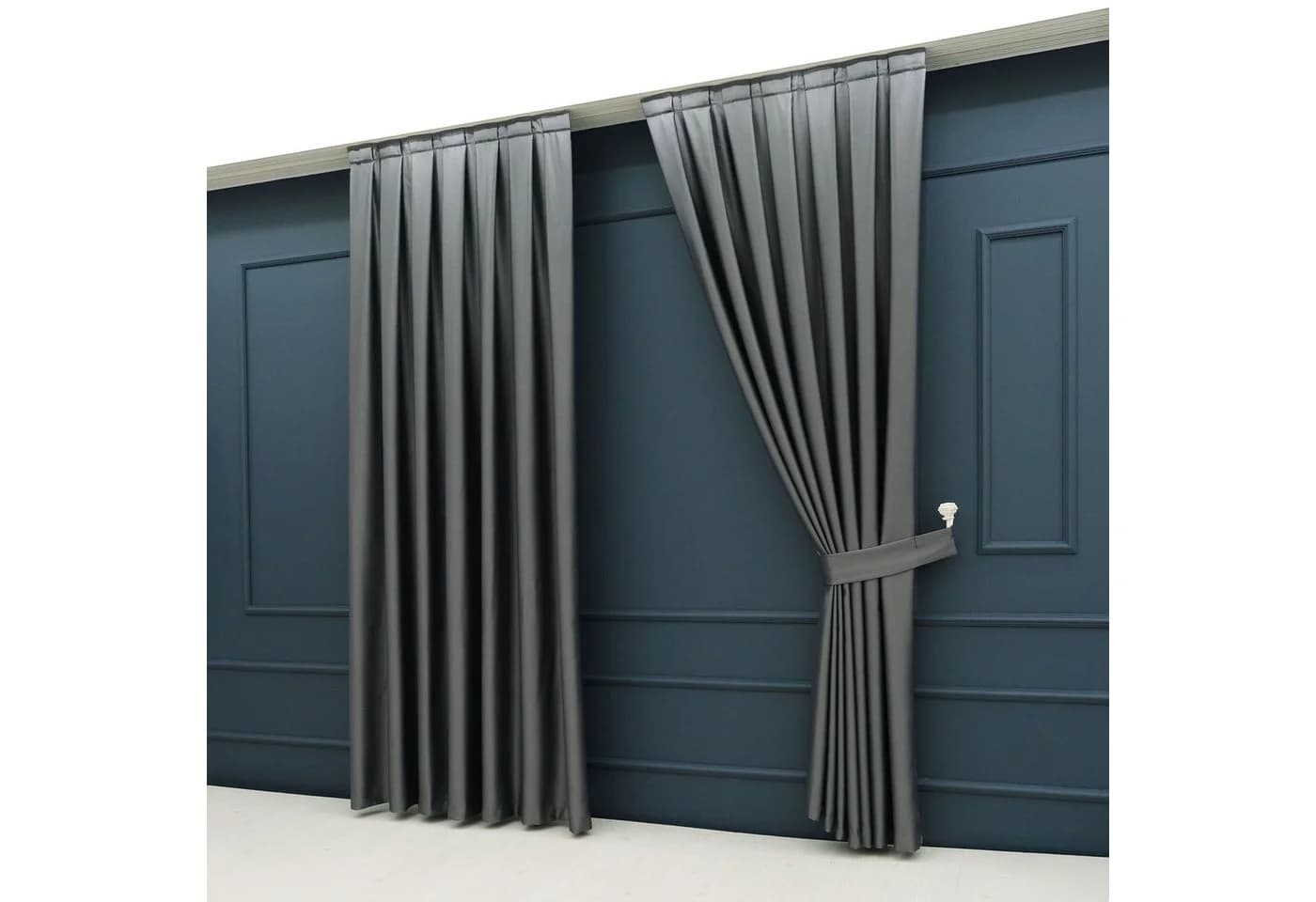 Gardinen by Justyna Vorhang 2er Seiten Schal Set Blackout, Verdunkelnd, Polyester - Bild 3