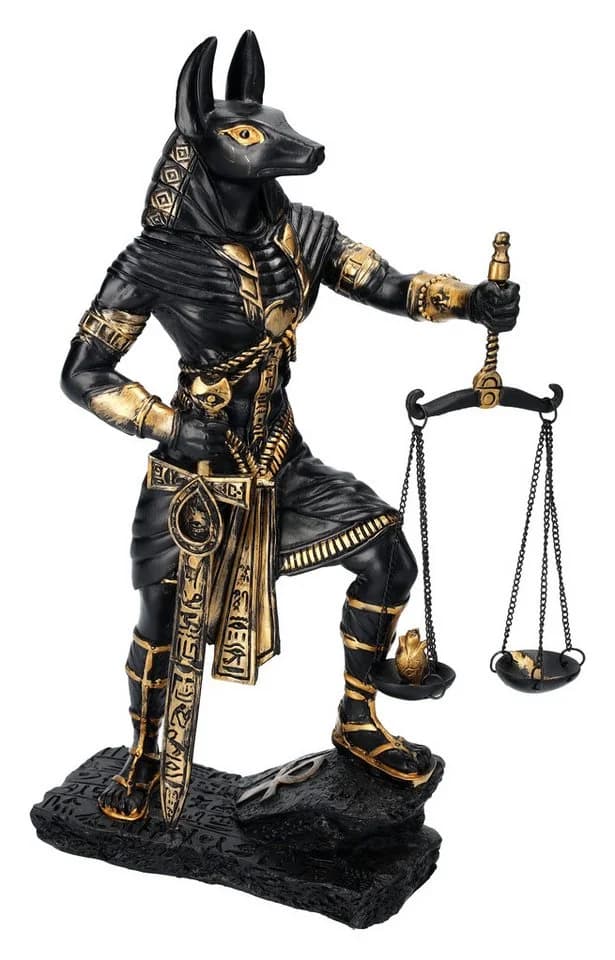 Figuren Shop GmbH Anubis Dekofigur mit Waage Schwarz - Bild 2