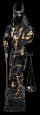 Figuren Shop GmbH Anubis Dekofigur mit Waage Schwarz Bild 3