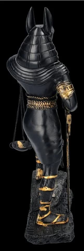 Figuren Shop GmbH Anubis Dekofigur mit Waage Schwarz - Bild 5