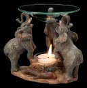 Figuren Shop GmbH Duftlampe Drei Elefanten Deko Kerzenhalter Bild 1