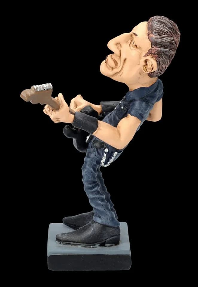 Figuren Shop GmbH Bruce Rockstar Karikatur Statue Dekofigur - Bild 5