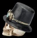 Figuren Shop GmbH Steampunk Totenkopf Dekofigur mit Zylinder Bild 3