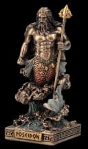 Poseidon Dekofigur Bronziert Kunststein 9cm Veronese Studio Bild 1