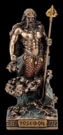 Poseidon Dekofigur Bronziert Kunststein 9cm Veronese Studio Bild 2