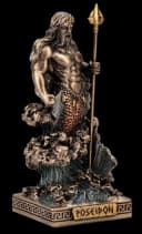 Poseidon Dekofigur Bronziert Kunststein 9cm Veronese Studio Bild 3