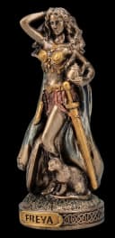 Figuren Shop GmbH Freya Statue Dekofigur Nordische Mythologie Bronze Bild 1