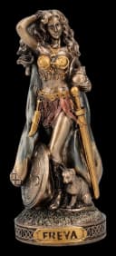 Figuren Shop GmbH Freya Statue Dekofigur Nordische Mythologie Bronze Bild 2