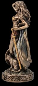 Figuren Shop GmbH Freya Statue Dekofigur Nordische Mythologie Bronze Bild 4