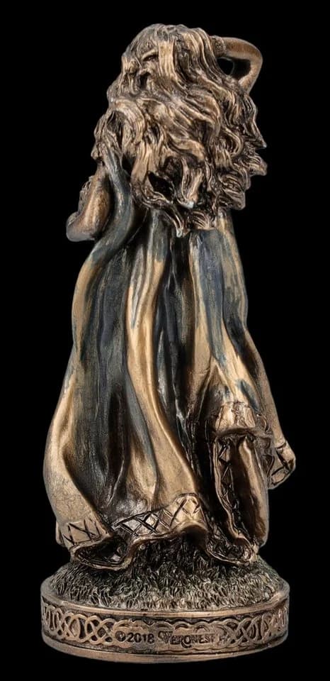 Figuren Shop GmbH Freya Statue Dekofigur Nordische Mythologie Bronze - Bild 5