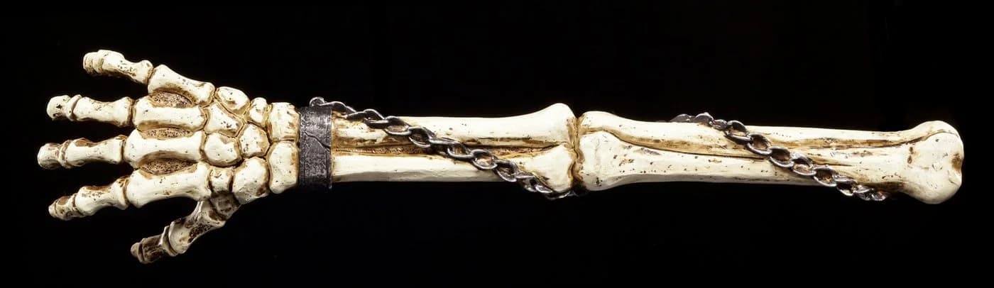 Figuren Shop GmbH Skelett Arm Rückenkratzer Gothic Dekoobjekt Bunt - Bild 4