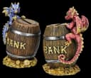 Figuren Shop GmbH Spardose 2er Set Bunte Drachen Fantasy Dekoration Bild 4