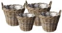 Van der Leeden Rattan Pflanzenkörbe Set 4-tlg. Braun Bild 3