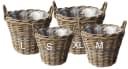 Van der Leeden Rattan Pflanzenkörbe Set 4-tlg. Braun Bild 4