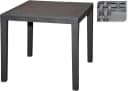 Progarden Garten-Essgruppe 5-tlg. Anthrazit Kunststoff Tisch + 4 Stühle Bild 4