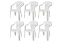 Progarden Bistrostuhl Weiß 6er Set Kunststoff UV-beständig Bild 1