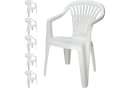 Progarden Bistrostuhl Weiß 6er Set Kunststoff UV-beständig Bild 2
